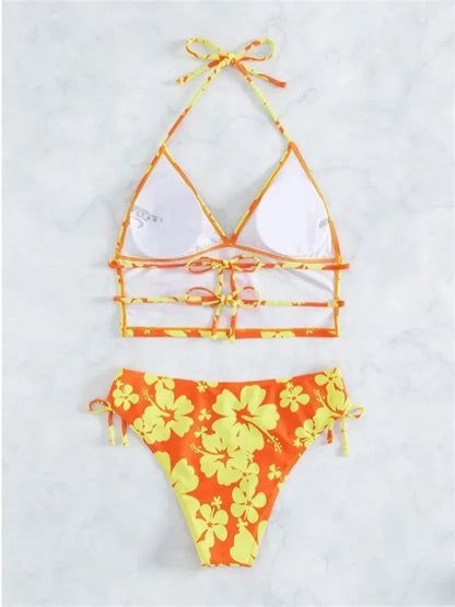 Floral Print Bikinis Set - Empire P.E