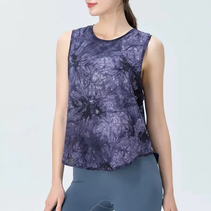 Sports Vest Women's Quick Dry Loose Running Gym Top Sleeveless