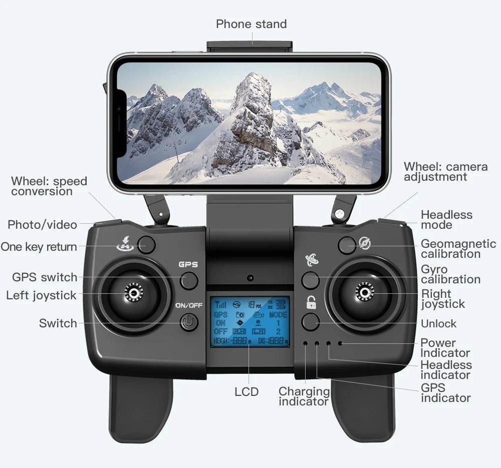 Drone L900 Pro 4K Professional 5G GPS HD Dual Camera Photography Brushless Foldable Quadcopter RC Distance 1.2KM Drones Toys - Empire P.E