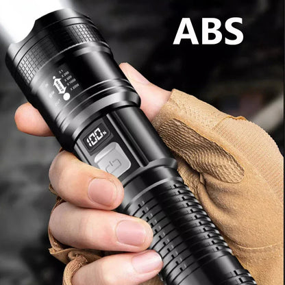 Super Bright Flashlight USB Rechargeable LED Long Range Tactical Torch