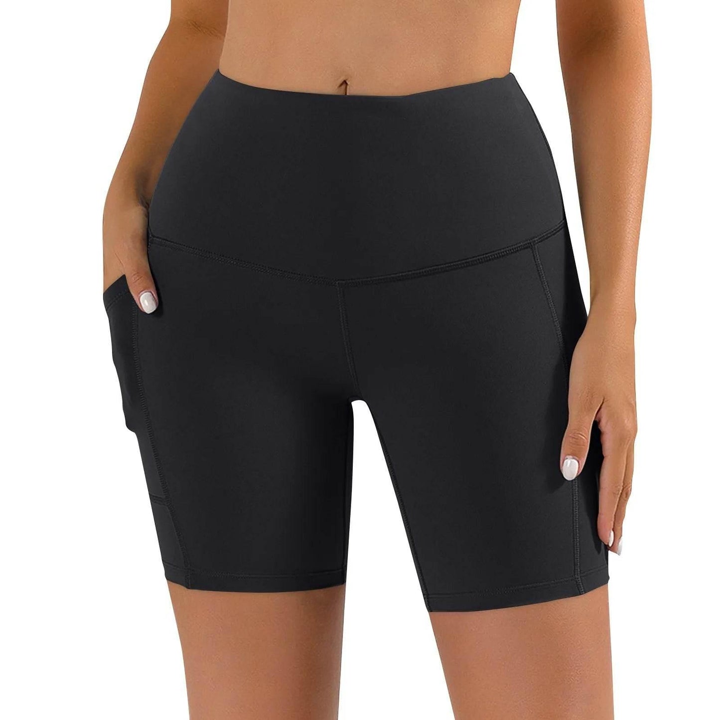 Women Sports Short Yoga Shorts High Waist Breathable Soft Fitness Tight Women Yoga Legging Shorts Cycling Athletic Gym Shorts - Empire P.E