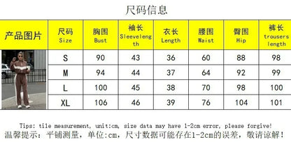 Women's Tracksuit Suit Autumn Fashion Two Pieces Oversized