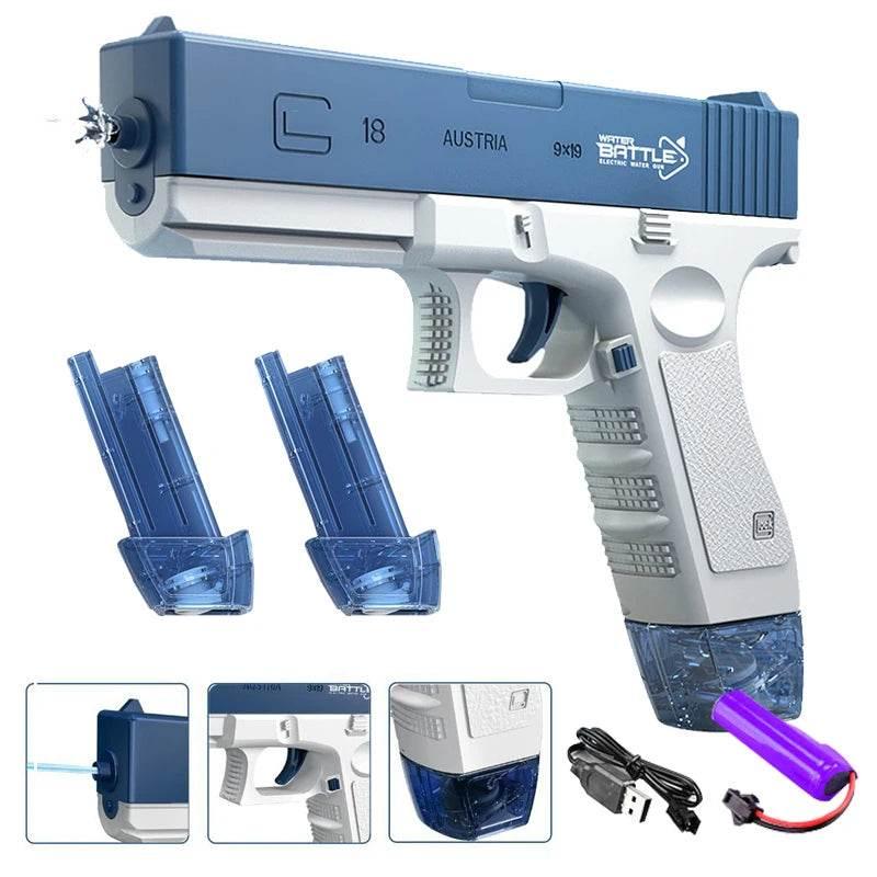 Electric Water Gun Toy Portable Automatic Electric Burst Water Gun Kids Outdoor Water Toys - Empire P.E