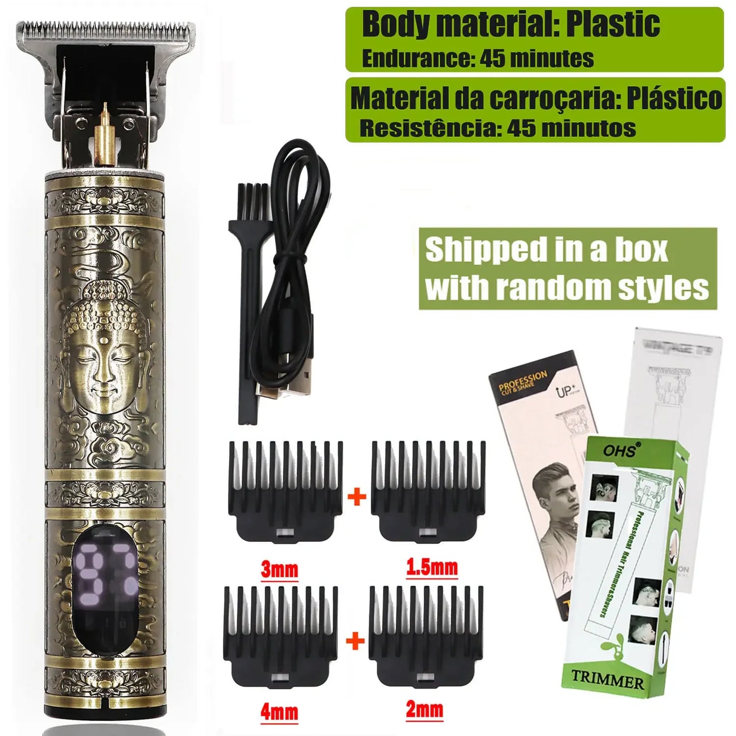 Vintage T9 Hair Clipper Beard Shaving Body Hair Trimmer Clippers - Empire P.E