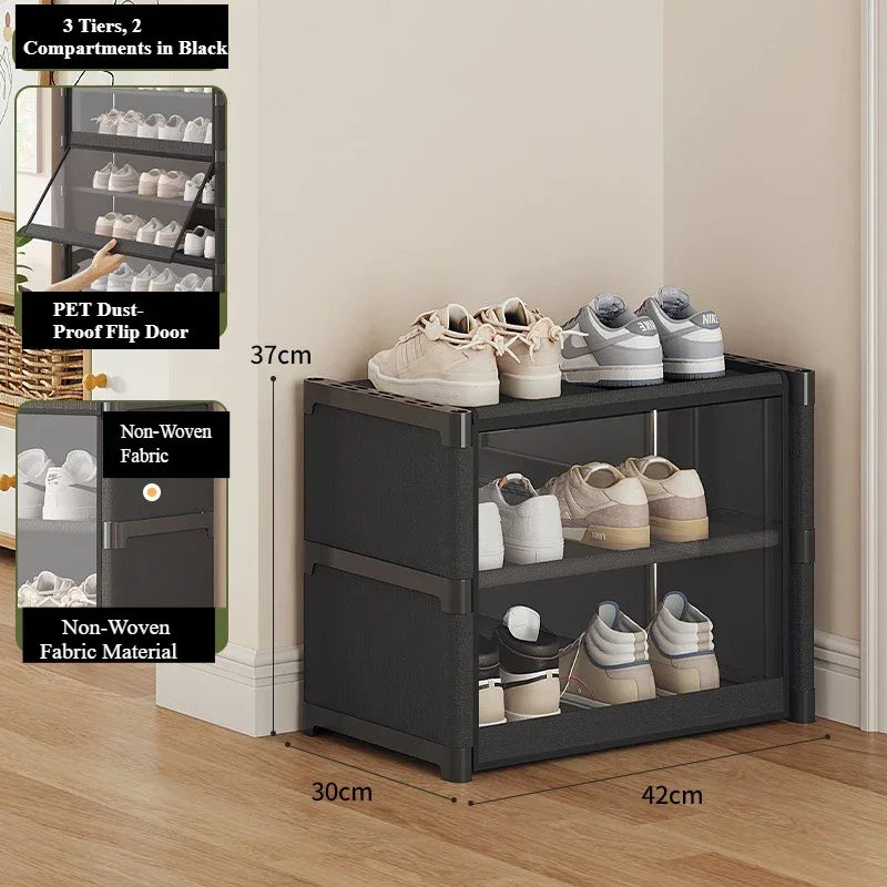 Shoe Rack-Shoe Storage Cabinet Vertical Shoe Organizer