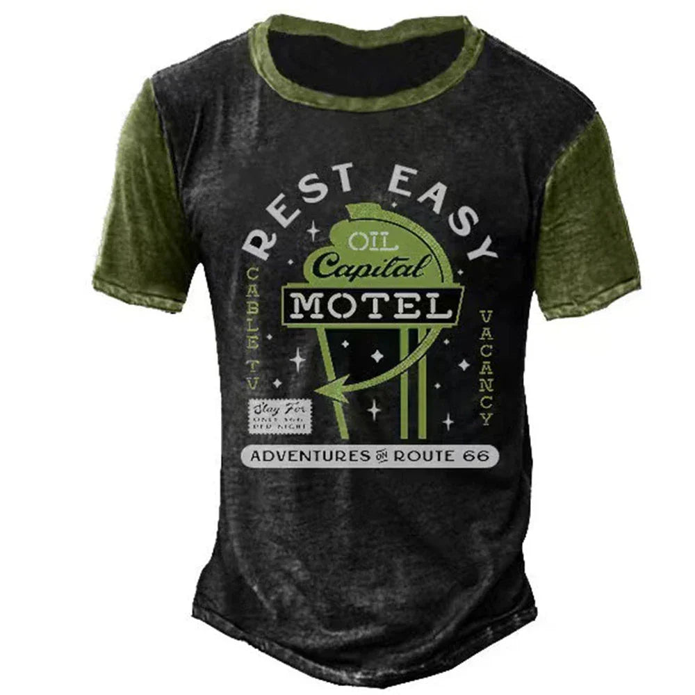 Men Vintage Motorcycle T Shirt 3d Print - Empire P.E