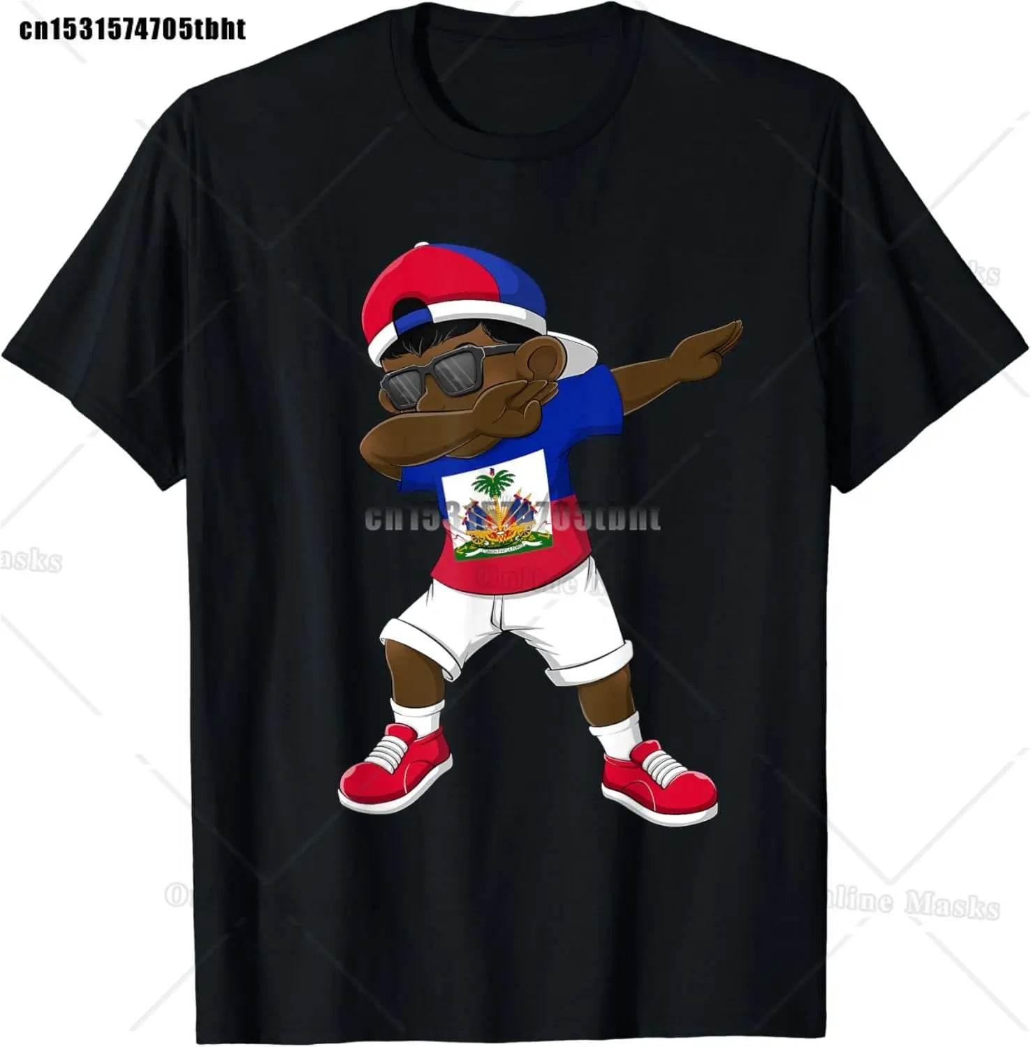 Haitian Coat of Arms Haiti Emblem Symbol Vintage T Shirts Cotton Streetwear Short Sleeve Birthday Gifts Summer Mens Clothing - Empire P.E