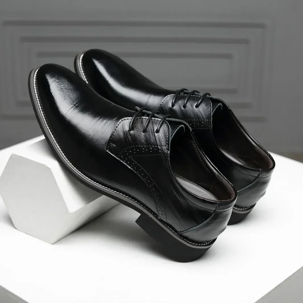 Classic Men Dress Shoes Pointed Toe Business Casual Men Formal Shoes - Empire P.E