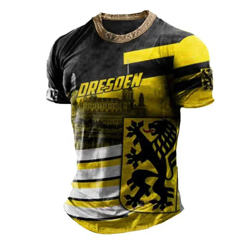 Men Vintage Motorcycle T Shirt 3d Print - Empire P.E