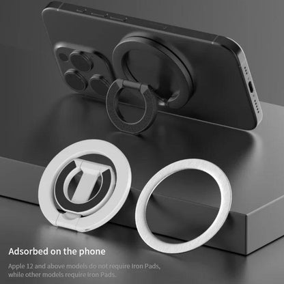 For MagSafe Double Sided Magnetic Phone Ring Holder Portable Folding Cellphones Stand Phone Accessories Support Bracket Grip Tok - Empire P.E