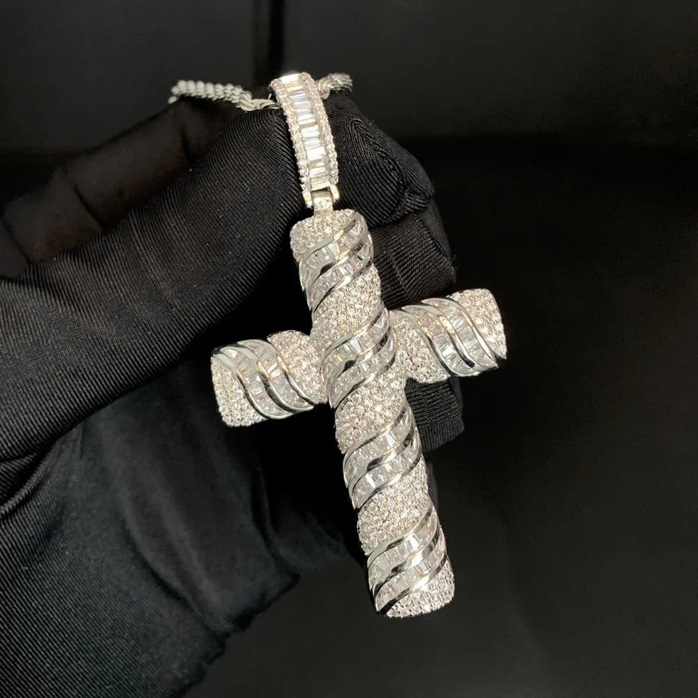 Lab Diamond Cross Pendant
