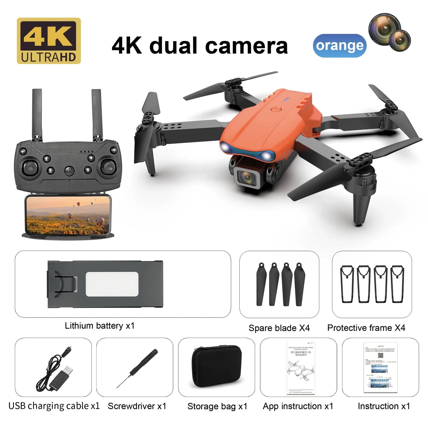 E99 Pro Drone with 4k Professional Camera