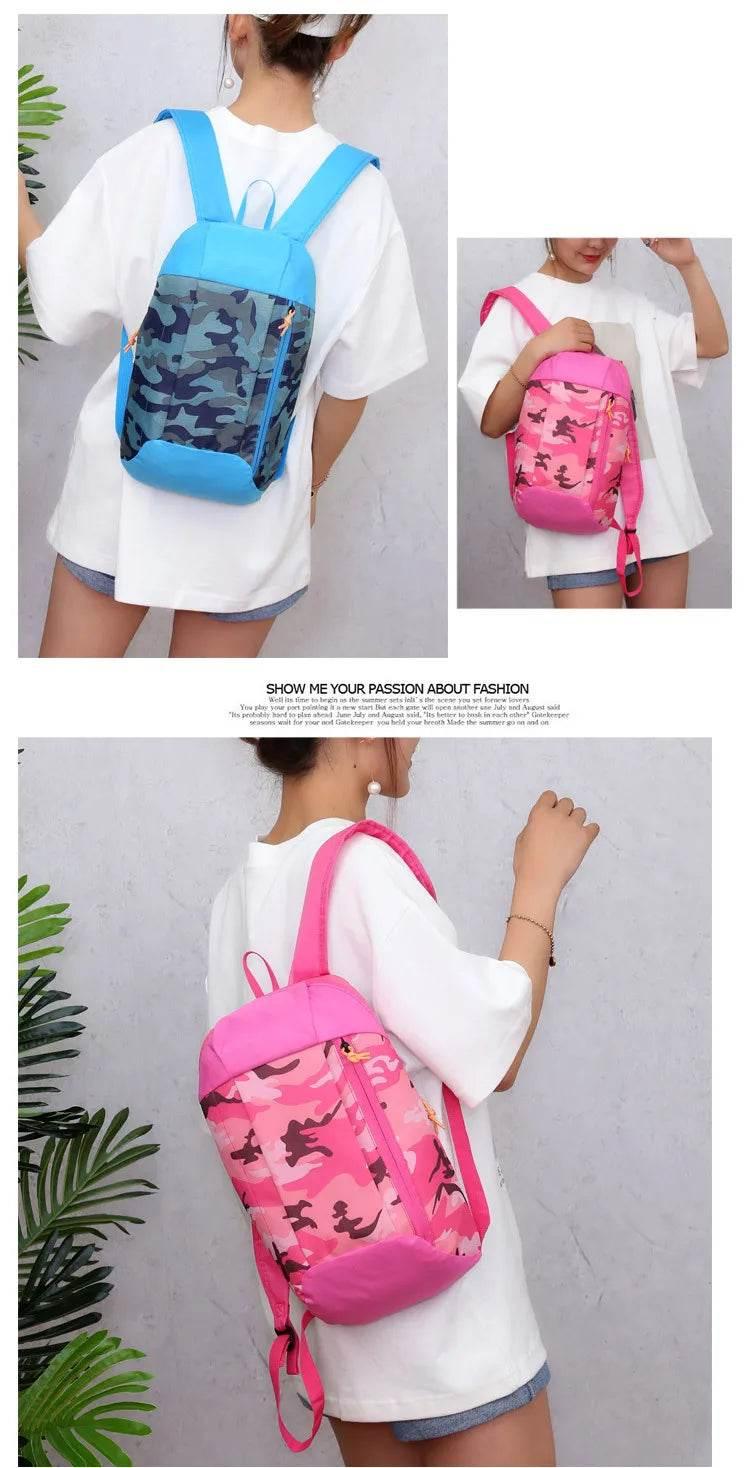 Outdoor Sports Light Weight 10L Waterproof Backpack Travel Hiking Bag Zipper Adjustable Belt Camping Knapsack Men Women Child - Empire P.E