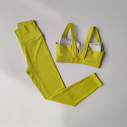 Women's Sports Bra High Waist Leggings - Empire P.E