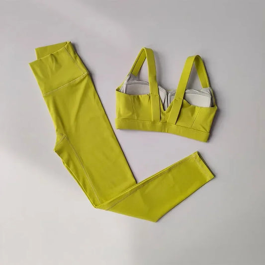 Women's Sports Bra High Waist Leggings - Empire P.E