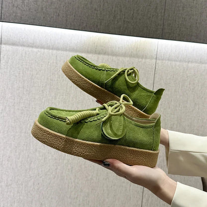 Retro Casual Suede Leather Loafers