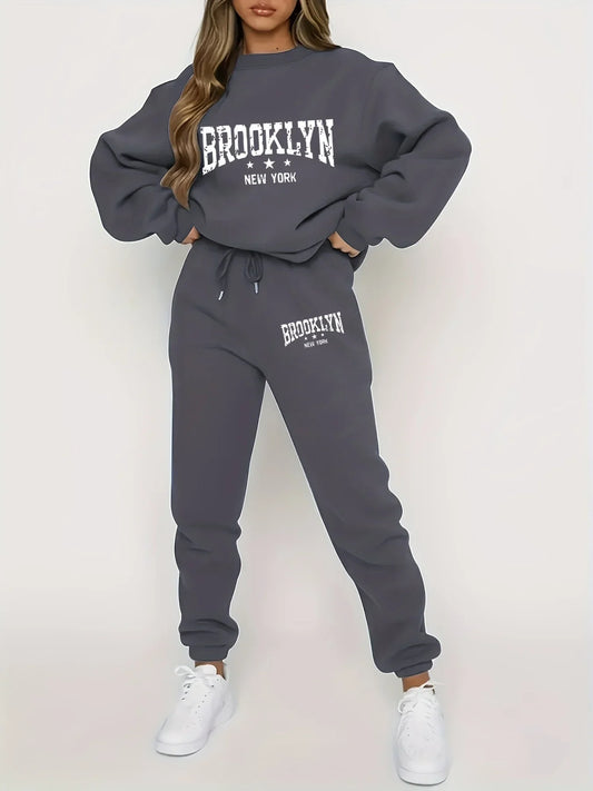 Women's Sweater Pants Set Street Hip Hop Clothing - Empire P.E
