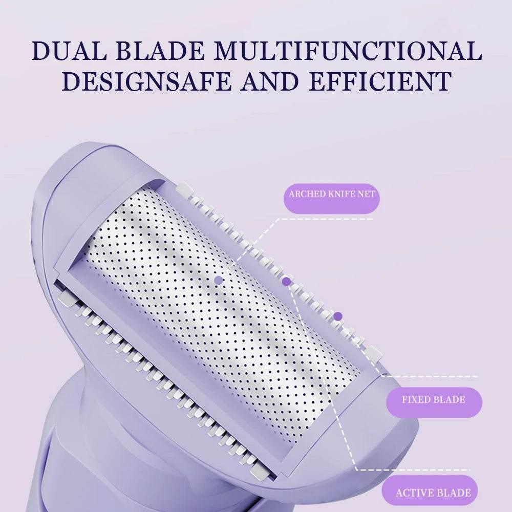 Electric Razors for Women 5 In 1 Bikini Trimmer Face Shavers Hair Removal for Underarms Legs Ladies Body Trimmer Home Appliances - Empire P.E