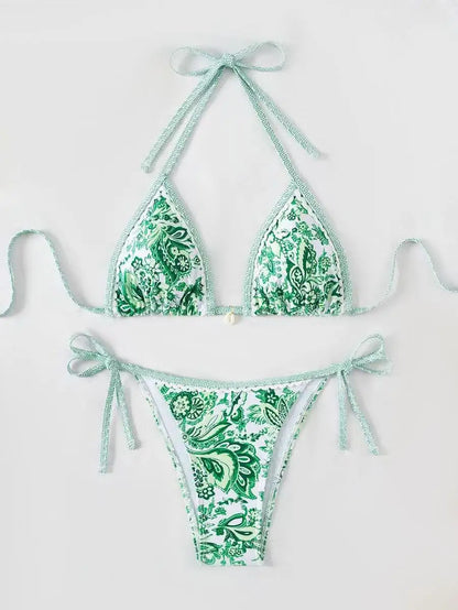 2026 New Halter String Triangle Two Piece Bikini