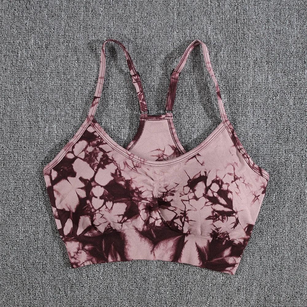 1/2/3/PCS Tie Dye  Seamless Women Pants Sets