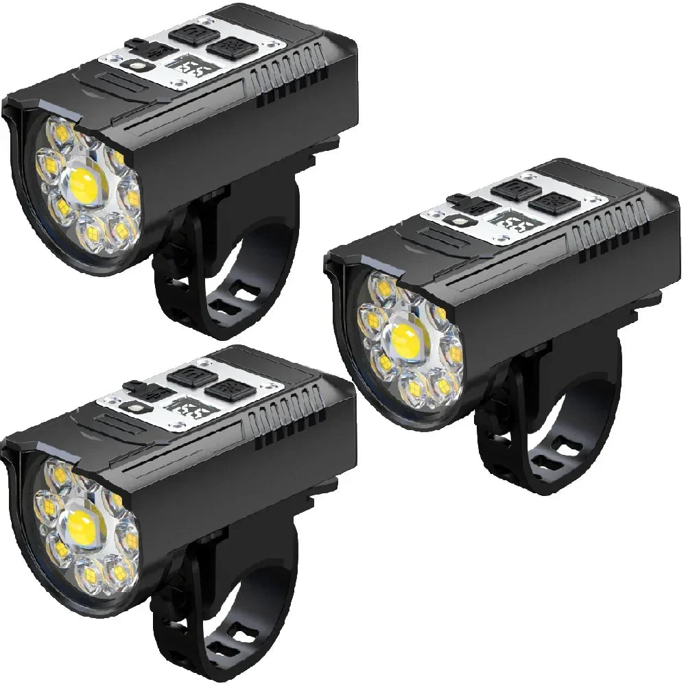 Bright Bicycle Light 9 LED Front USB Rechargeable - Empire P.E