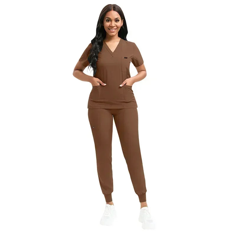 Multicolor Unisex Short Sleeved Scrubs Sets - Empire P.E
