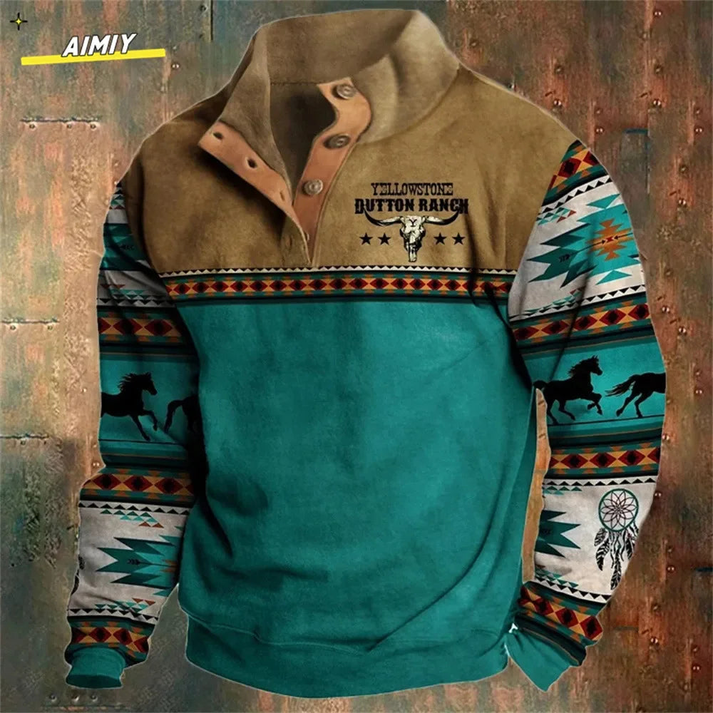 Vintage Men's Hoodie Casual Jacket - Empire P.E