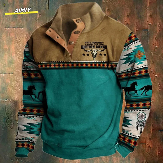 Vintage Men's Hoodie Casual Jacket - Empire P.E
