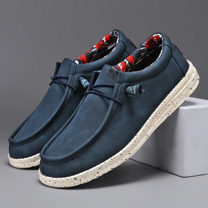Spring Autumn Men Light Leather Casual Shoes