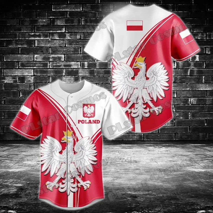 Argentina/Panama/Scotland Flag & Coat Of Arms 3D Printed Fashion Men's Baseball Shirt Street Unisex Adult Baseball Jersey KZ07 - Empire P.E