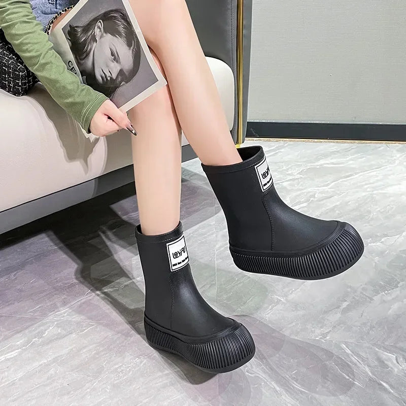 Waterproof Band Mouth Rain Shoes Women - Empire P.E