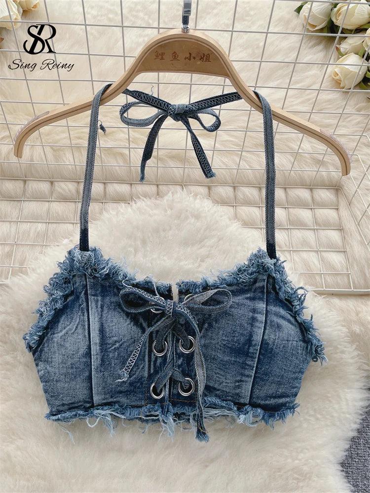 Women Bikini Denim Suits - Empire P.E