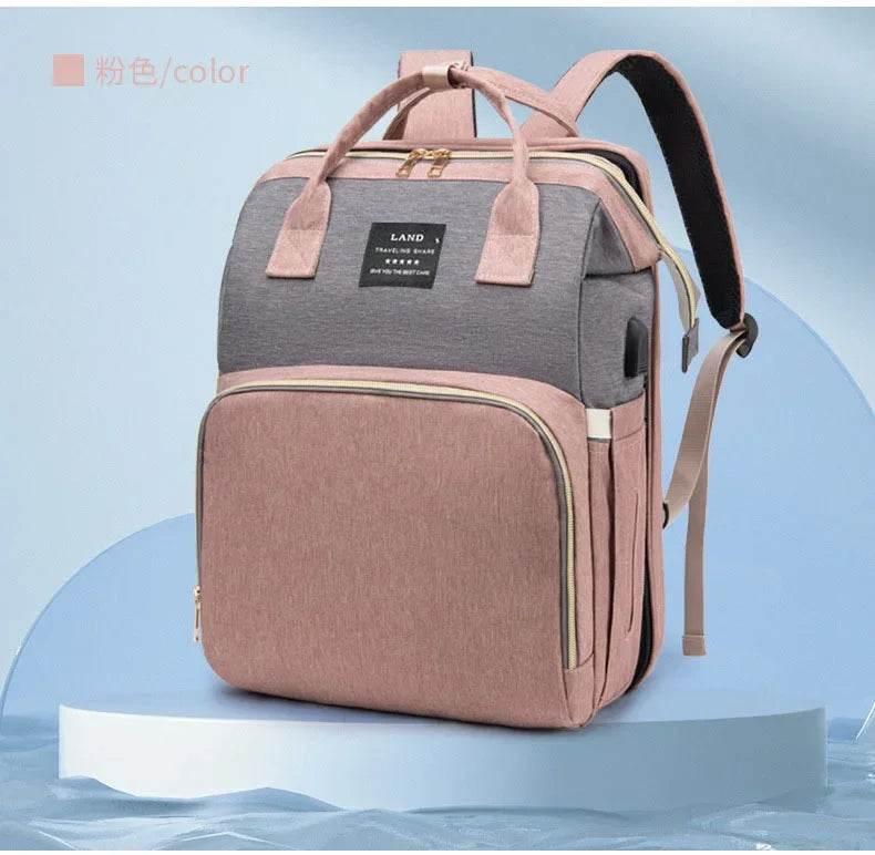 New Multifunctional Mother and Baby Bag Mom Bag Bottle Backpack Folding Sleeping Changing Bag Diaper Backpack - Empire P.E