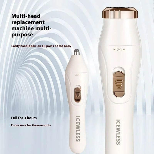 Electric Hair Trimmers for Women Waterproof Razor Painless Private Body Hair Removal Device shaver Bikini Arm Leg Face Shaving - Empire P.E