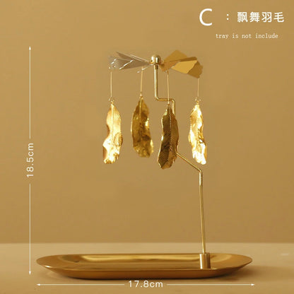 Tray Rotating Candlestick Scented Candle Romantic Walk Horse Lamp