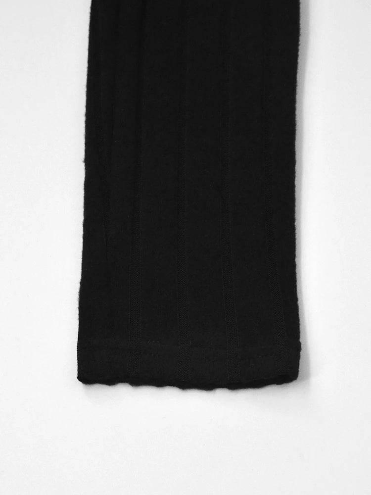 New Sexy Mini Dress For Women Autumn Black Solid Turtleneck Long Sleeves Sheath Dress Club Elegant Bodycon Party Dresses Female - Empire P.E