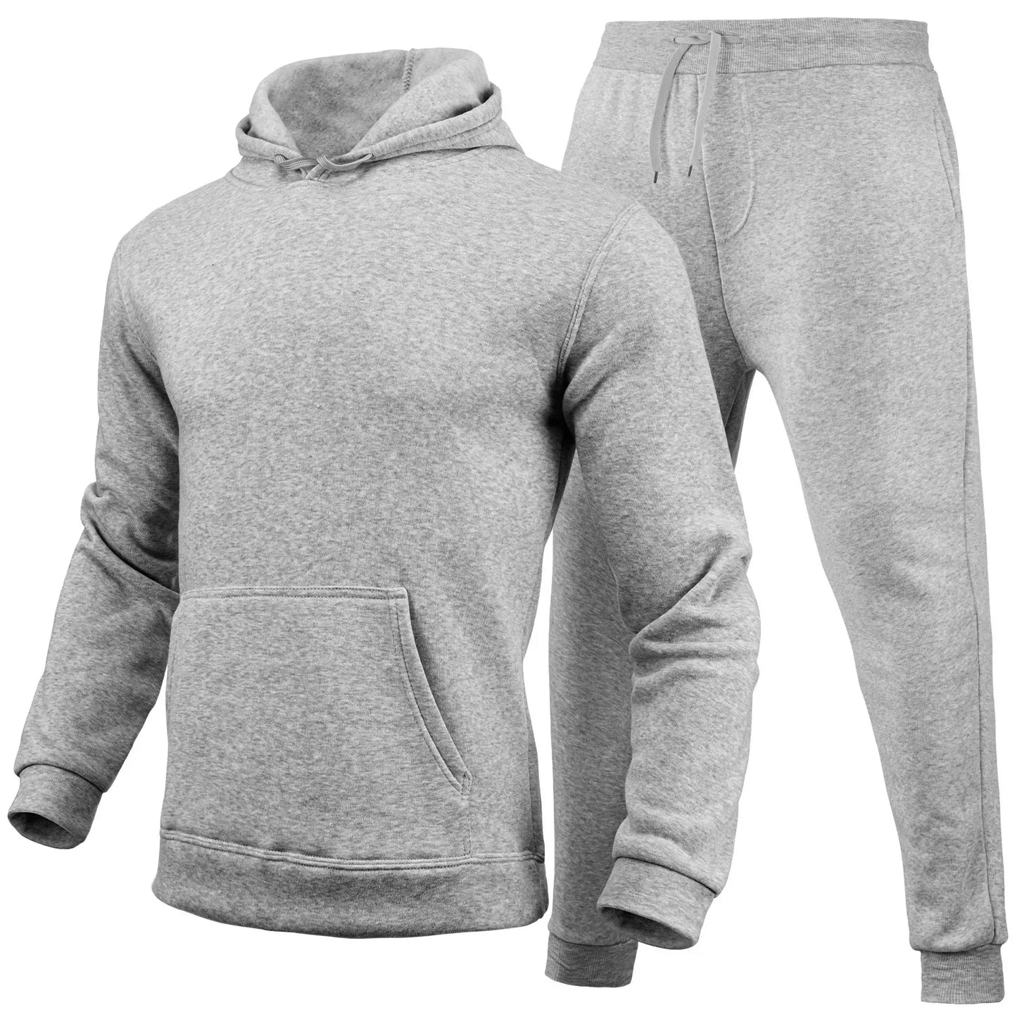Men's  Hooded Pullover + Sweatpants Sports Suit