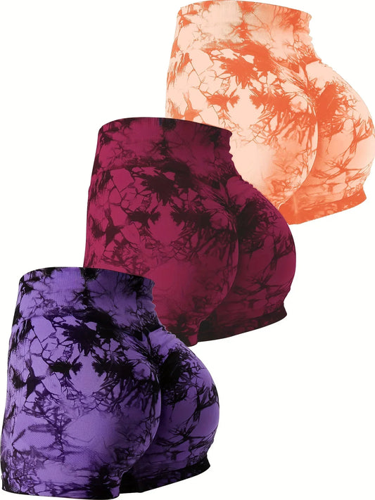 3-Pack Womens  Yoga Shorts