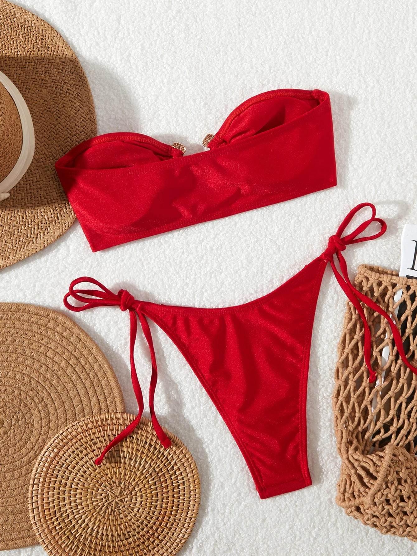 Solid O Ring 2025 New Swimsuit For Women - Empire P.E