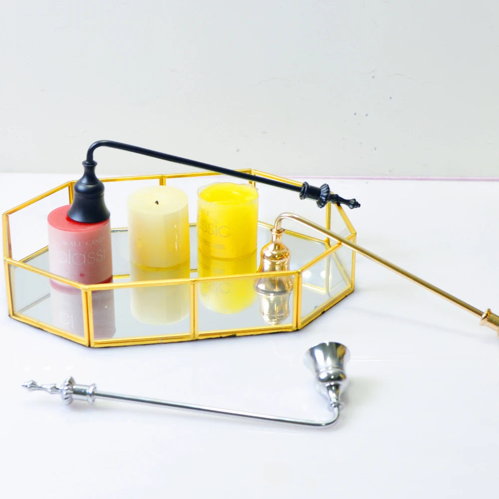 Bell Candle Wick Snuffer Candlestick Holder