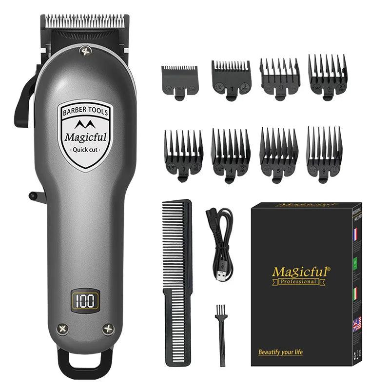 Magicful Hair Clipper Hair Trimmer For Men Rechargeable Li-ion Battery - Empire P.E