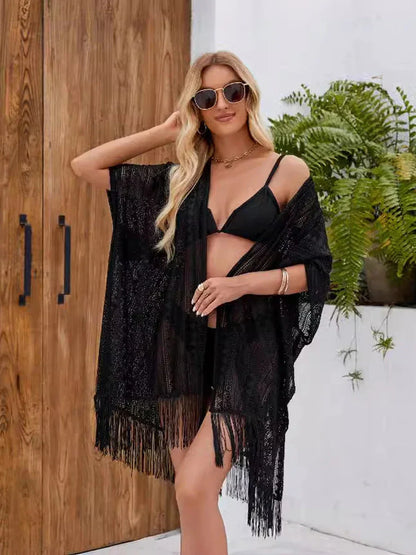 Comfort Hollow Out Bikini Cover-up  Beach Swimsuit