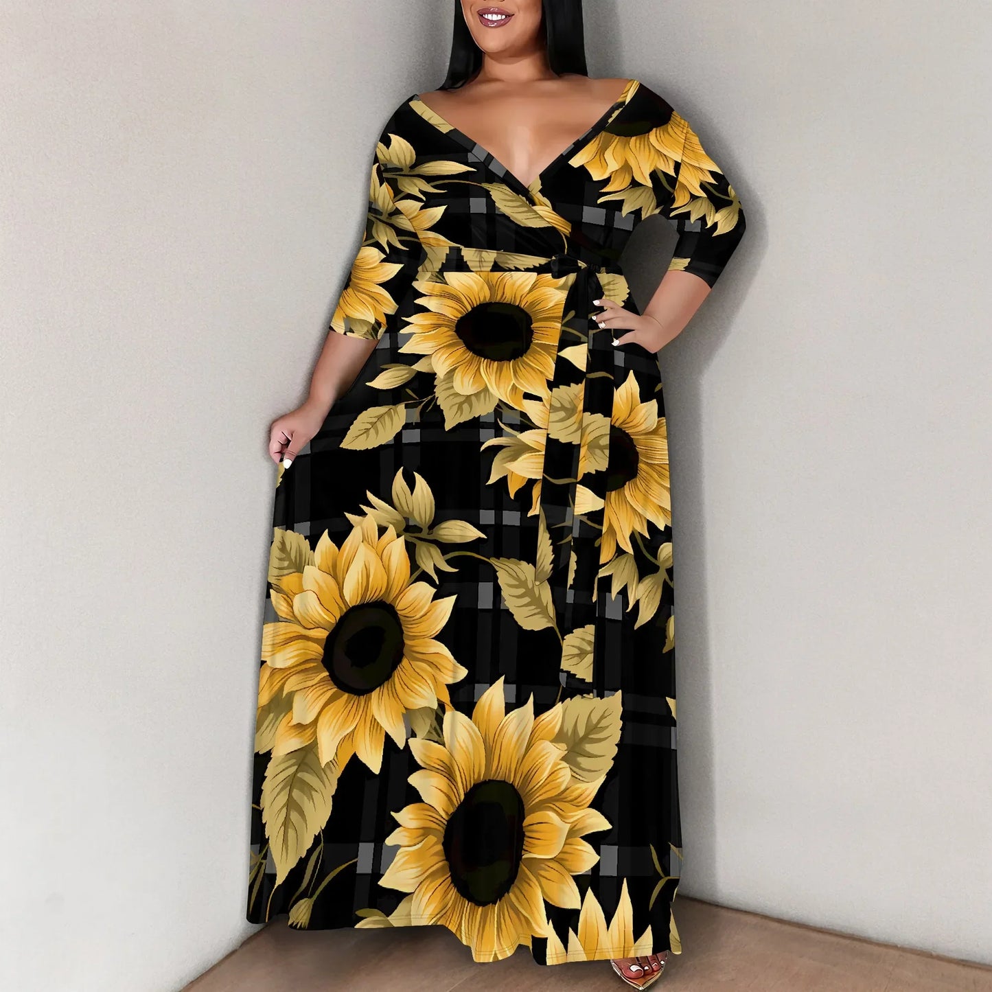 Plus Size for Womens Summer Casual Sundress - Empire P.E