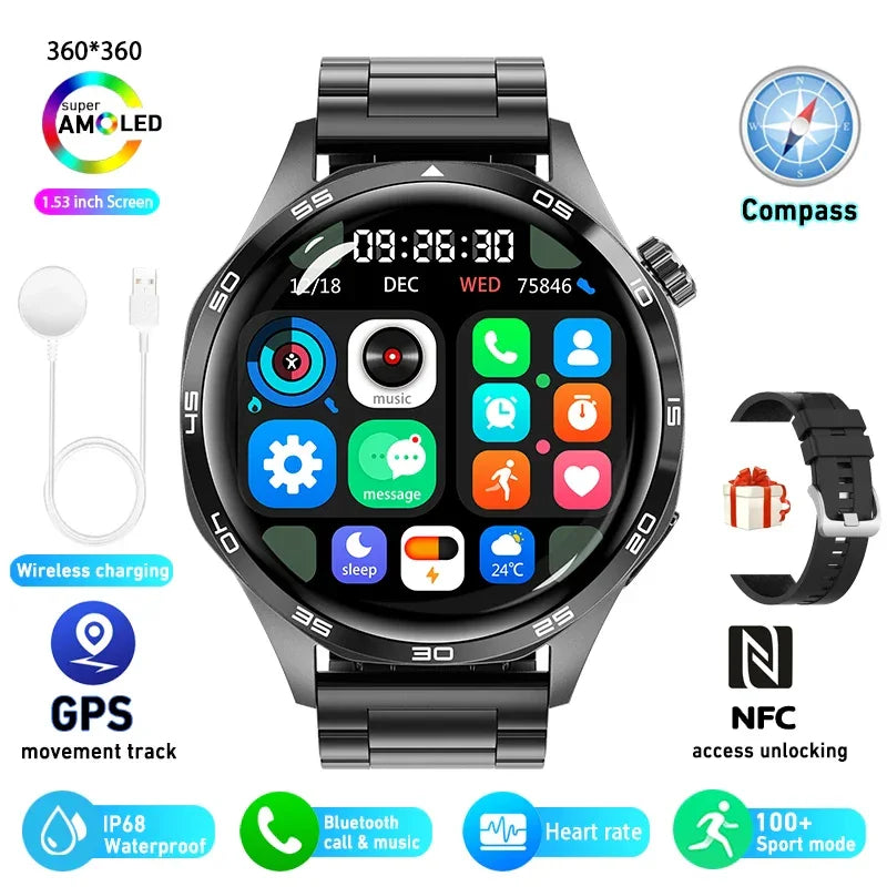 Smart Watch 5 Pro GPS NFC Smartwatch Men