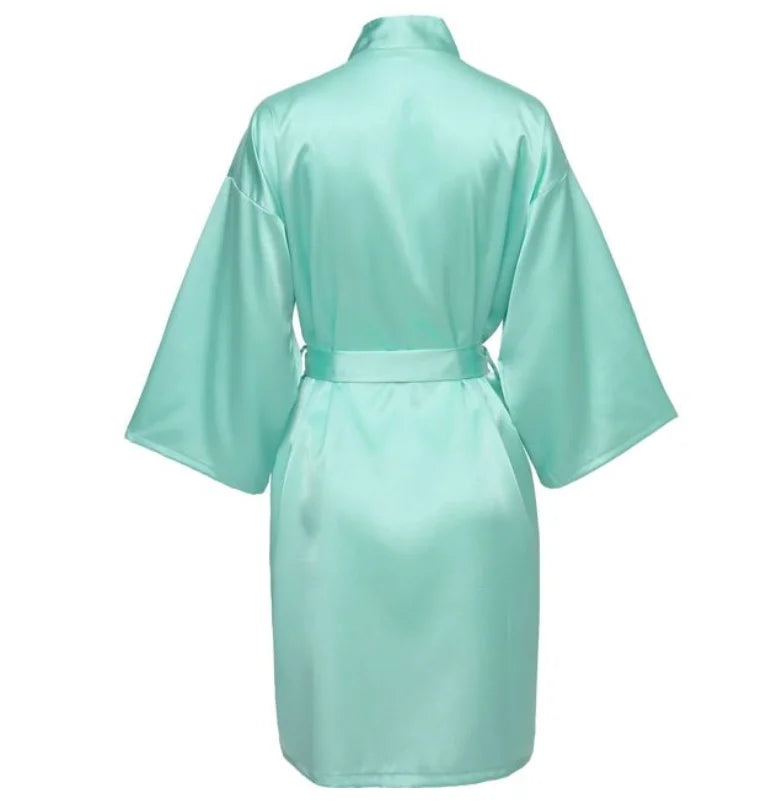 Satin Bridesmaid Bathrobe - Empire P.E