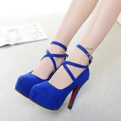 High Heels Ladies Stilettos Strappy Pumps - Empire P.E