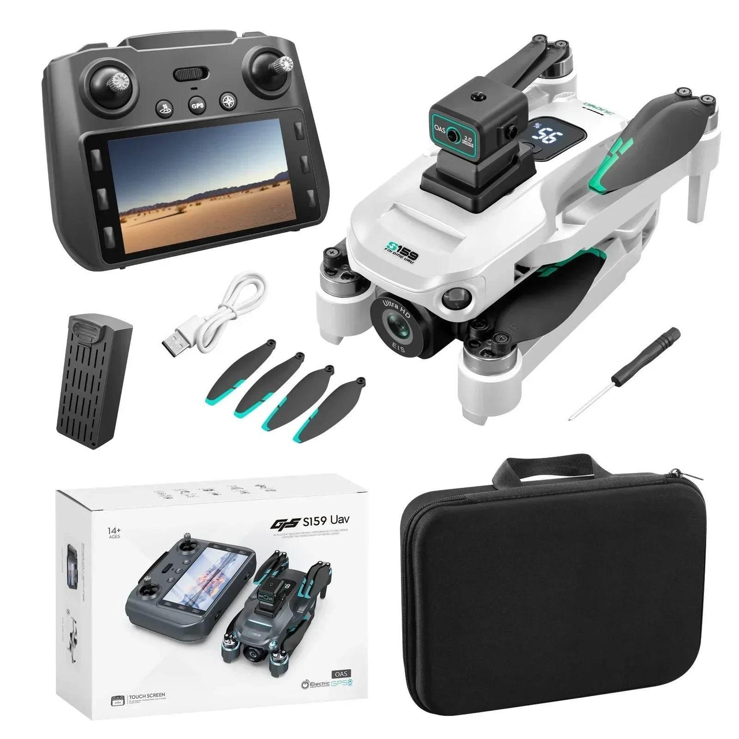 2024 New S Drone Professional 8k Camera Four-Axis Aerial Photography with Screen Remote Control 5G WIFI GPS FPV Dron RC 5000M - Empire P.E