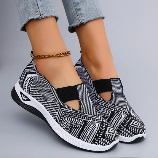 Women's summer breathable mesh flat shoes