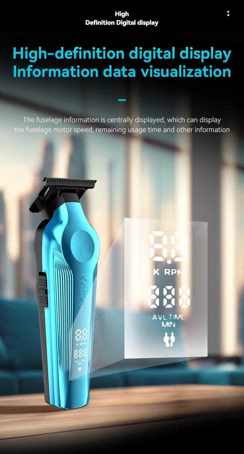 Kemei KM-1858 9000RPM 10W Hair Clipper,KM-264 Rechargeable Electric Trimmer,Original KM-T95 Shaver For Men Barber Clippers Kit - Empire P.E