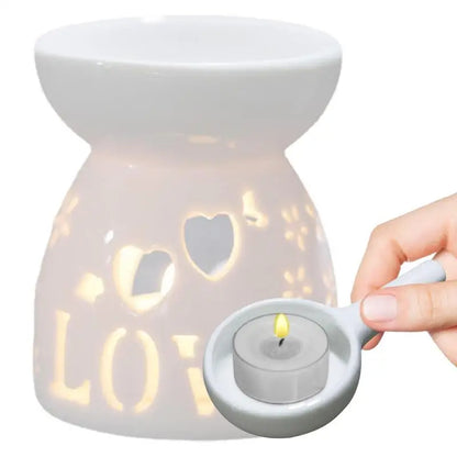Wax Melt Essential Oil Burner Ceramic Candle Holder
